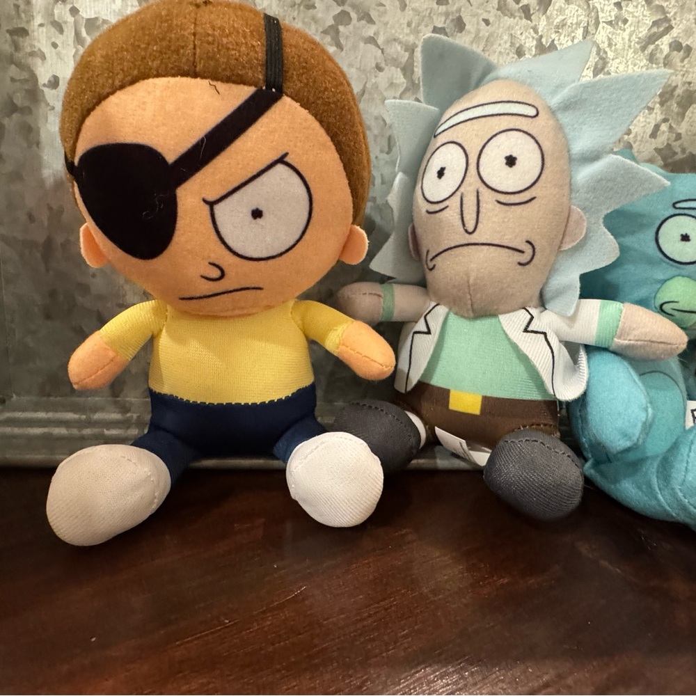 Rick and Morty bundle Plush Doll 6” Adult Swim Cartoon Network Soft Toys - Picture 2 of 4
